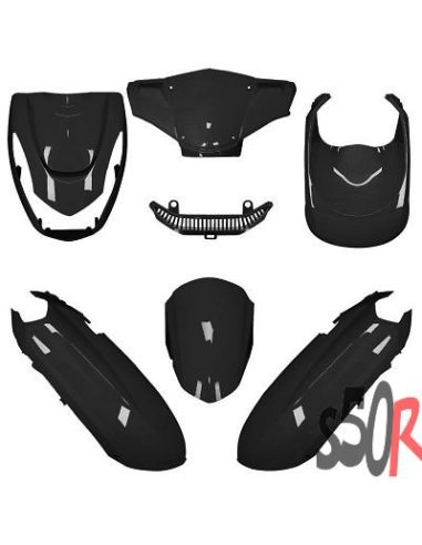 Kit carénage peugeot kisbee noir brillant 2t et 4t