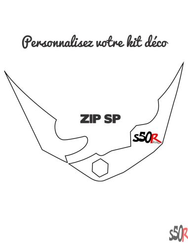 Kit déco Piaggio Zip SP 100% personnalisable - Scoot 50 Racing