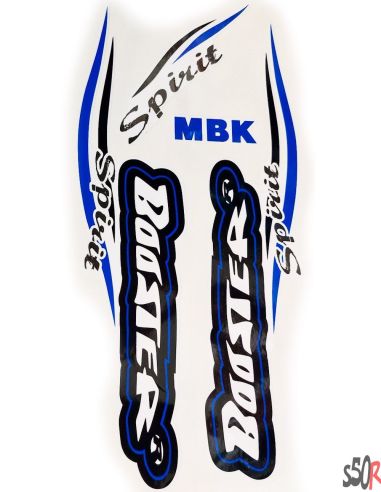 Kit déco MBK Booster Spirit type origine bleu / blancc - Scoot 50 Racing