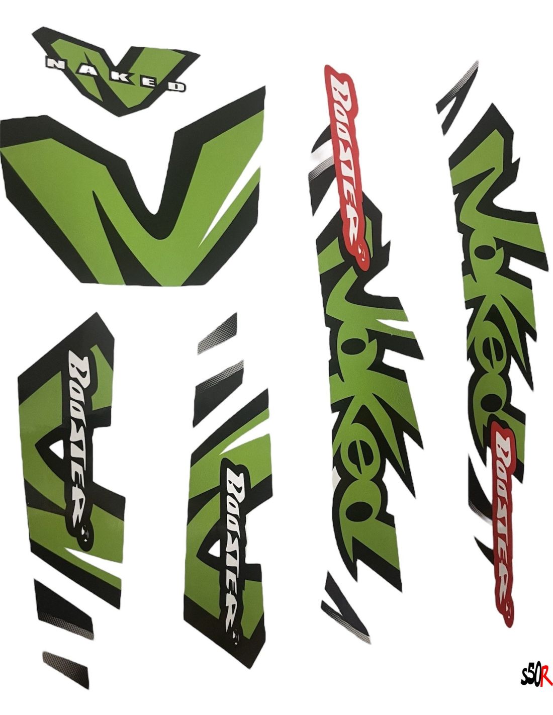 Kit D Co Mbk Booster Naked Type Origine Vert Scoot Racing