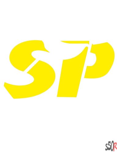 AUTOCOLLANT "SP" zip sp jaune