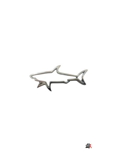 Autocollant requin 3D métal